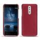 Custodia in pelle Nokia 8 - Rouge passion