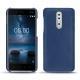 Capa em pele Nokia 8 - Bleu frisson