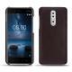 Custodia in pelle Nokia 8 - Marron envoûtant