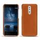 硬质真皮保护套 Nokia 8 - Orange vibrant