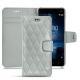 가죽 커버 Nokia 8 - Gris - Couture ( Nappa - Pantone W428C ) 