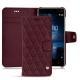 가죽 커버 Nokia 8 - Lie de vin - Couture ( Pantone 5115C ) 