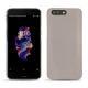 OnePlus 5 leather cover - Taupe innocent