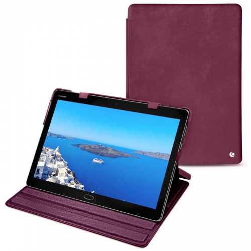 Capa em pele Huawei MediaPad M3 Lite 10Prune vintage ( Pantone #612434 ) 