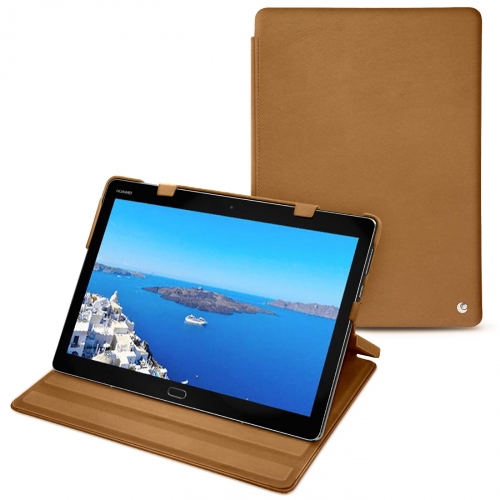 Housse cuir Huawei MediaPad M3 Lite 10 : Protection sur mesure pour tablette sur NoreveCastan esparciate ( Pantone #824F2A )