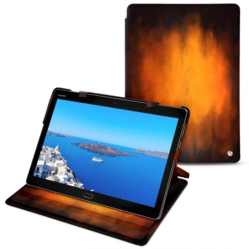 Custodia in pelle Huawei MediaPad M3 Lite 10Fauve Patine