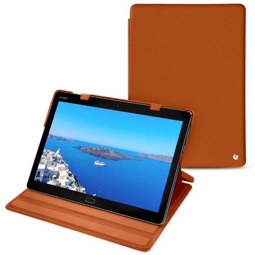 Custodia in pelle Huawei MediaPad M3 Lite 10Orange vibrant ( Pantone #e36b39 ) 