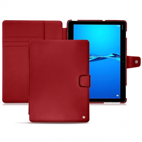 硬质真皮保护套 Huawei MediaPad M3 Lite 10Rouge ( Nappa - Pantone #d50032 ) 