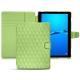 Funda de piel Huawei MediaPad M3 Lite 10 - Vert olive - Couture ( Nappa - Pantone 578U ) 