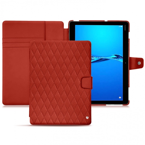 Huawei MediaPad M3 Lite 10 leather casePapaye - Couture ( Pantone #b54317 ) 