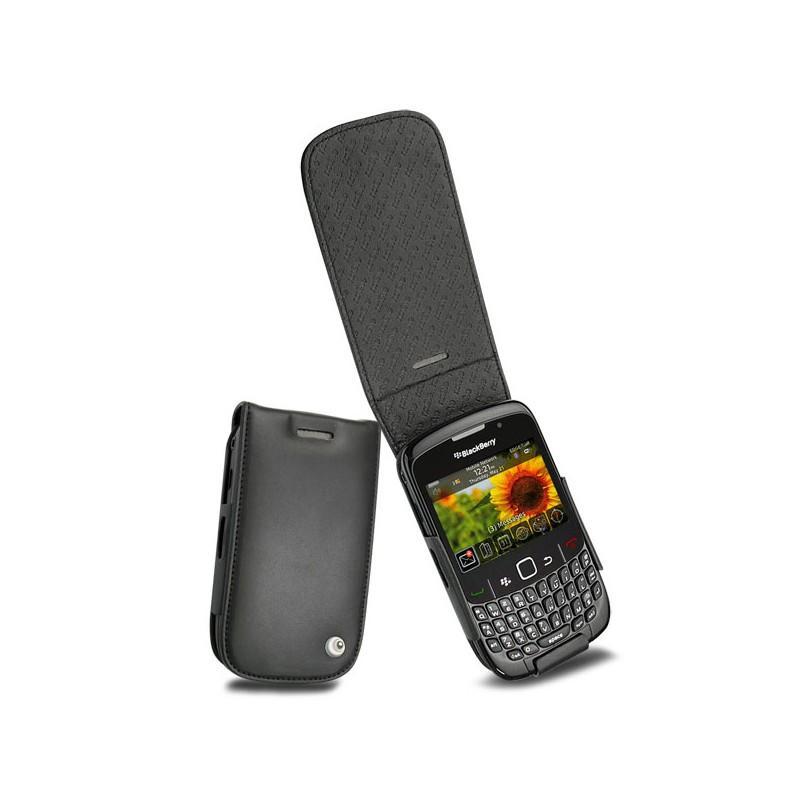 Housse cuir BlackBerry Curve 8520 - 8530 - 9300  - Noir ( Nappa - Black ) 