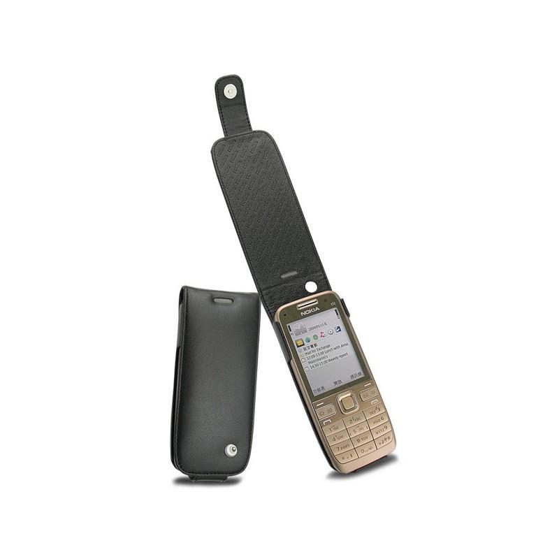 Custodia in pelle Nokia E52 - E55  - Noir ( Nappa - Black ) 