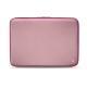 Leather sleeve for 11' laptop - Griffe 2 - Rose ( Nappa - Pantone 2365C ) 