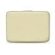 Leather sleeve for 11' laptop - Griffe 2 - Ivoire ( Sleek P C12 - White ) 