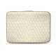 Housse cuir pour ordinateur portable 11' - Griffe 2 - Blanc - Couture ( Bologna - White ) 