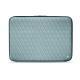 Housse cuir pour ordinateur portable 11' - Griffe 2 - Bleu ciel - Couture ( Nappa - Pantone 277C ) 