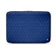 Funda de piel para ordenador portatil 11' - Griffe 2 - Bleu océan - Couture ( Nappa - Pantone 293C ) 