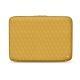 Housse cuir pour ordinateur portable 11' - Griffe 2 - Mimosa - Couture ( Pantone 141C ) 