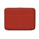 Housse cuir pour ordinateur portable 11' - Griffe 2 - Papaye - Couture ( Pantone 180C ) 