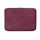 Housse cuir pour ordinateur portable 11' - Griffe 2 - Prune vintage - Couture