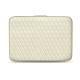 Housse cuir pour ordinateur portable 11' - Griffe 2 - Blanc escumo - Couture