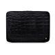 ノートPC、11インチ用レザーケース - Griffe 2 - Crocodile nero