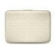 Funda de piel para ordenador portatil 13' - Griffe 2 - Blanc - Couture ( Bologna - White ) 