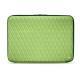 Funda de piel para ordenador portatil 13' - Griffe 2 - Vert olive - Couture ( Nappa - Pantone 578U ) 