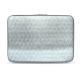 Housse cuir pour ordinateur portable 13' - Griffe 2 - Platinium - Couture