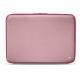Housse cuir pour ordinateur portable 15' - Griffe 2 - Rose ( Nappa - Pantone 2365C ) 