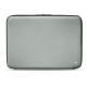 Leather sleeve for 15' laptop - Griffe 2 - Gris ( Nappa - Pantone W428C ) 