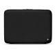 Leather sleeve for 15' laptop - Griffe 2 - Ebène ( Sleek P C12 - Black ) 
