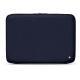 Leather sleeve for 15' laptop - Griffe 2 - Cobalt ( Pantone 2766C ) 