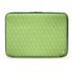 Leather sleeve for 15' laptop - Griffe 2 - Vert olive - Couture ( Nappa - Pantone 578U ) 