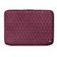Funda de piel para ordenador portatil 15' - Griffe 2 - Prune vintage - Couture