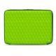 Custodia in pelle per computer portatile 15' - Griffe 2 - Vert fluo - Couture