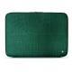 Leather sleeve for 15' laptop - Griffe 2 - Crocodile pino