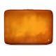 Leather sleeve for 15' laptop - Griffe 2 - Orange Patine