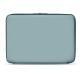 Leather sleeve for 15' laptop - Griffe 2 - Bleu Ciel PU