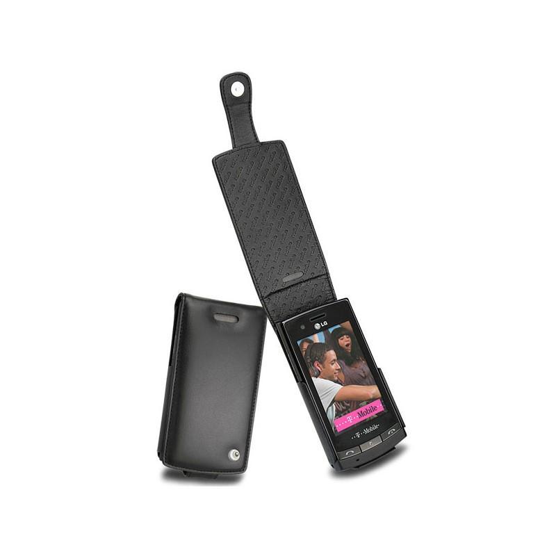 Custodia in pelle LG GT500 Puccini  - Noir ( Nappa - Black ) 
