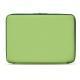 Leather sleeve for 15' laptop - Griffe 2 - Vert olive PU