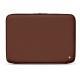 Leather sleeve for 15' laptop - Griffe 2 - Marron délicat