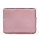 Housse cuir pour Macbook Pro 15" - Griffe 3 - Rose ( Nappa - Pantone 2365C ) 