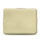 Schitzhülle aus Leder für MacBook 15" - Griffe 3 - Beige ( Nappa - Pantone 7502C ) 