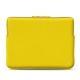 Housse cuir pour Macbook Pro 15" - Griffe 3 - Jaune fluo