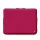 Schitzhülle aus Leder für MacBook 15" - Griffe 3 - Rose fluo