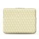 MacbookPro15インチ用のレザーケース - Griffe 3 - Ivoire - Couture ( Sleek P C12 - White ) 