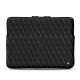 MacbookPro15インチ用のレザーケース - Griffe 3 - Ebène - Couture ( Sleek P C12 - Black ) 