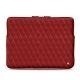 Leather case for 15" Macbook Pro - Griffe 3 - Tomate - Couture ( Pantone 187C ) 