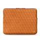 Schitzhülle aus Leder für MacBook 15" - Griffe 3 - Mandarine vintage - Couture